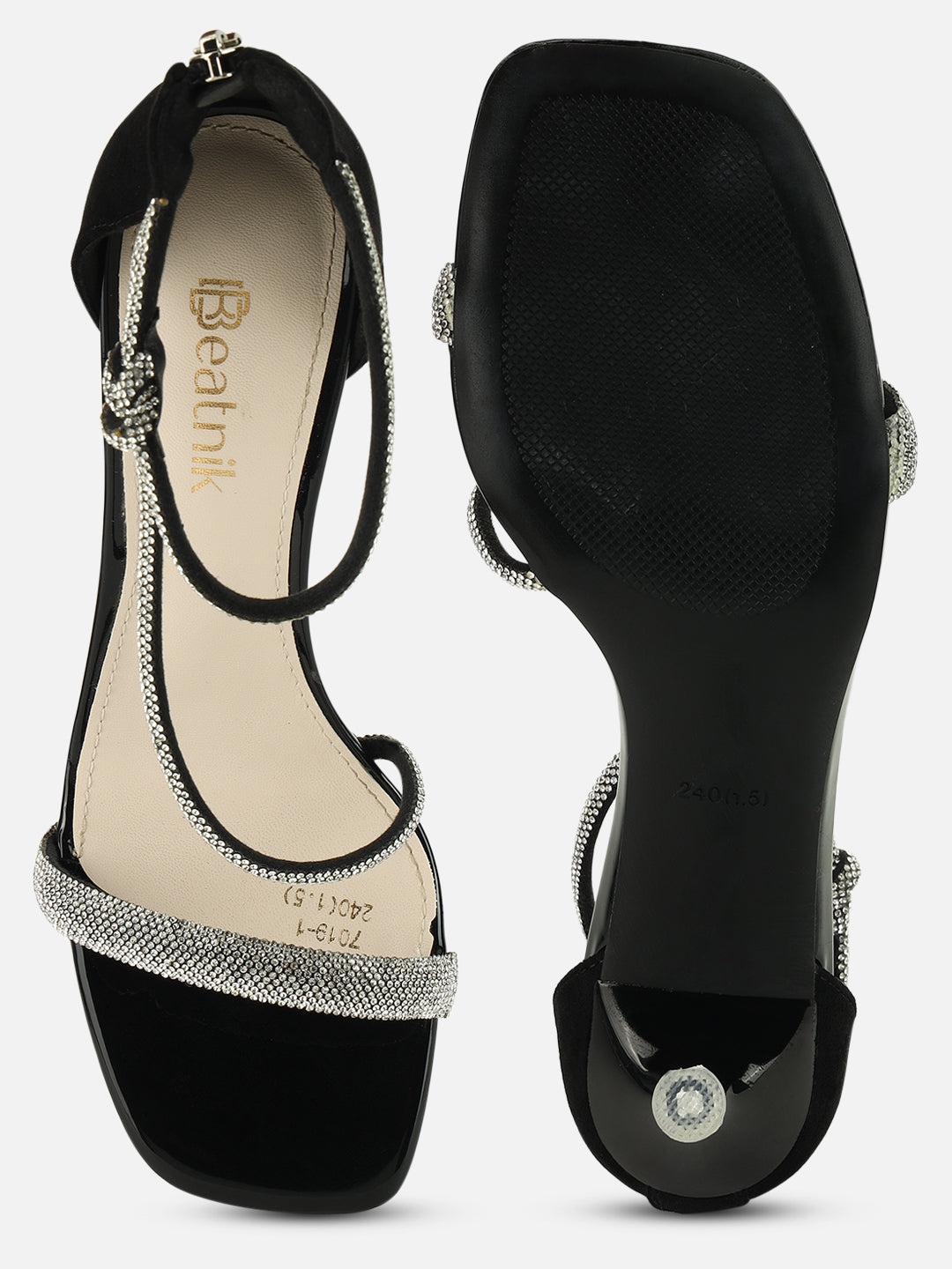 Step Into Elegance with Beatnik Stiletto Partywear Black Heels