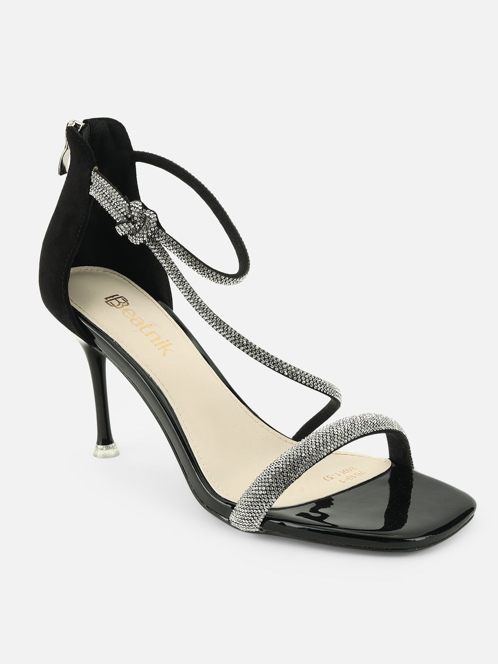 Step Into Elegance with Beatnik Stiletto Partywear Black Heels