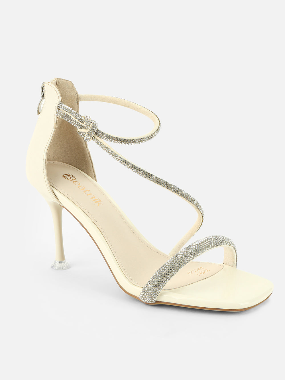 Step Into Elegance with Beatnik Stiletto Partywear White Heels