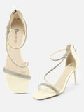 Step Into Elegance with Beatnik Stiletto Partywear White Heels