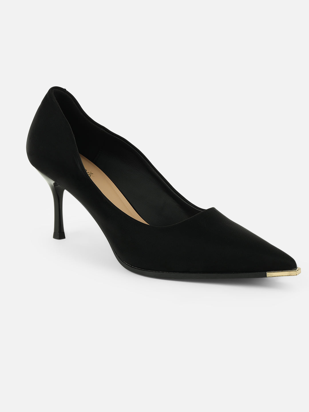 Beatnik Elegance: Buckled Beauty for Effortless Black Glam Pumps