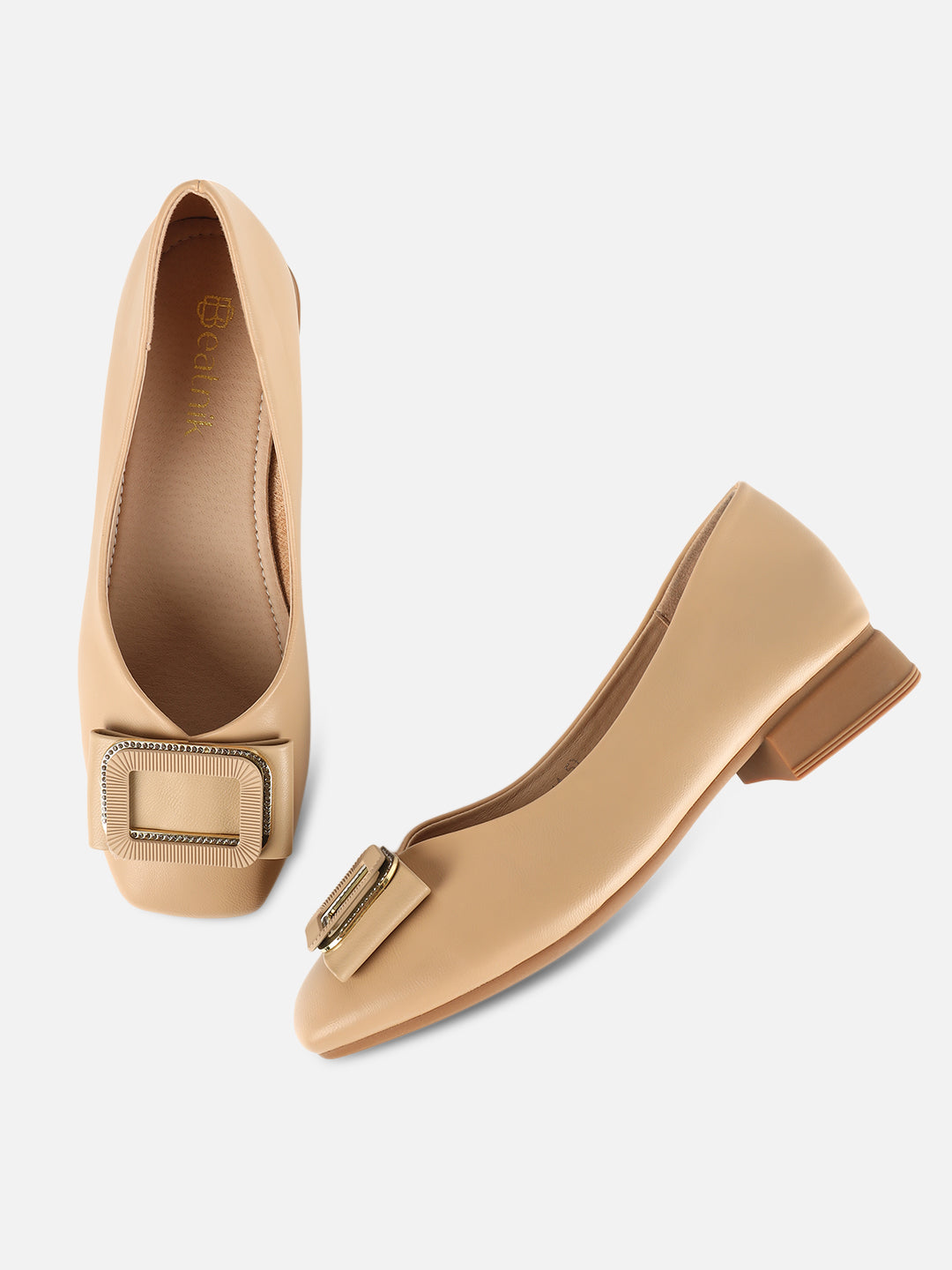 Effortless Grace: Beatnik Brown Bow Comfort Pumps