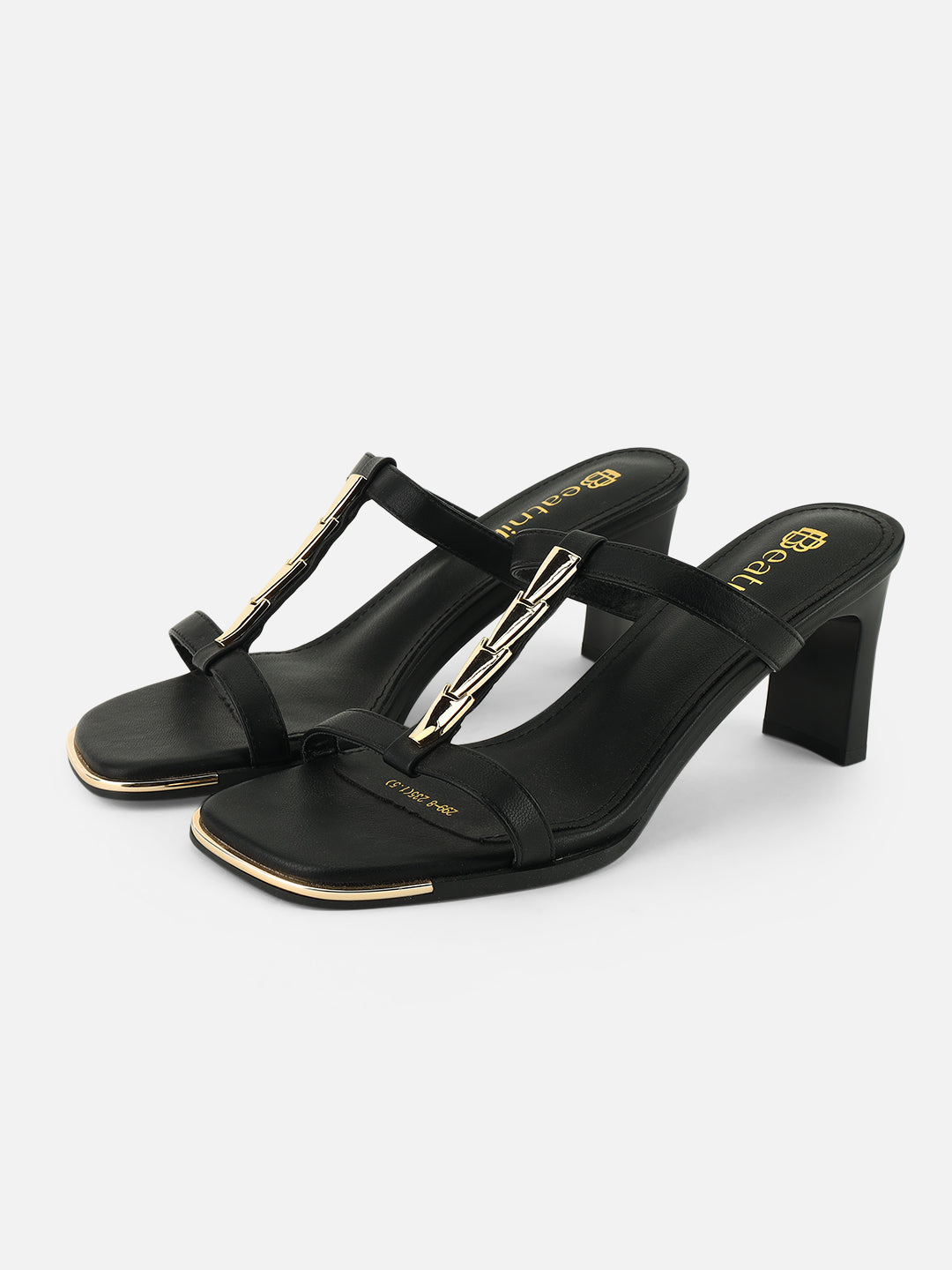 Step Up in Style with Beatnik Embellished Black Heels