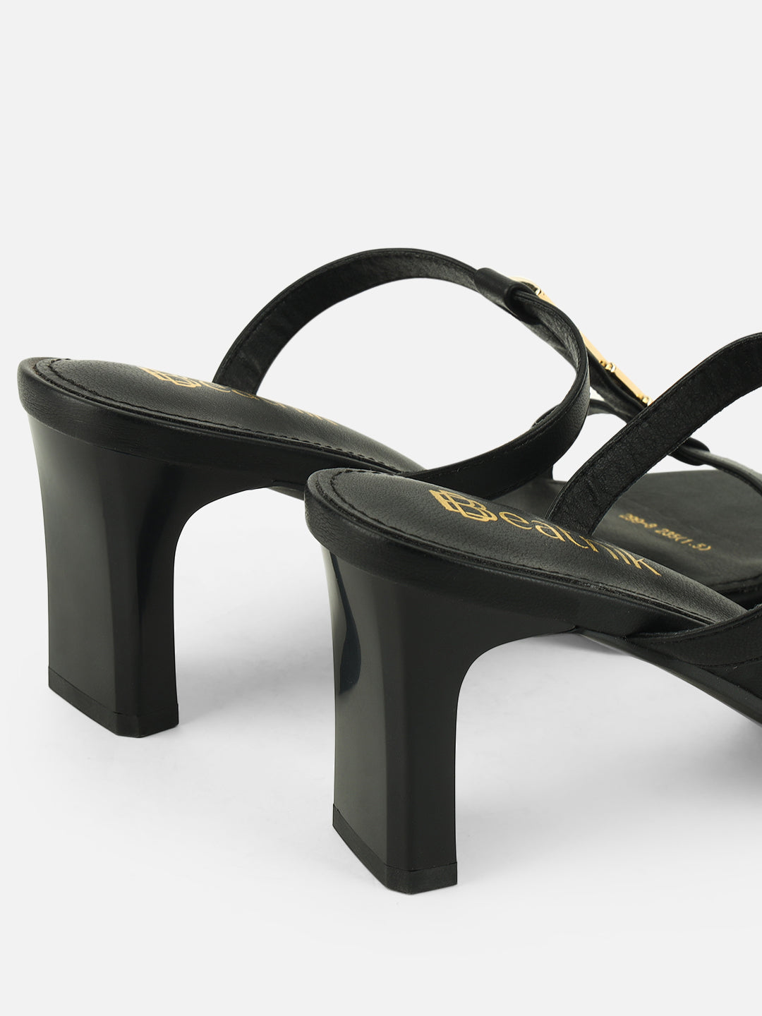 Step Up in Style with Beatnik Embellished Black Heels