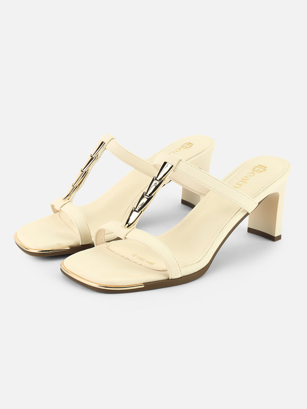 Step Up in Style with Beatnik Embellished White Heels