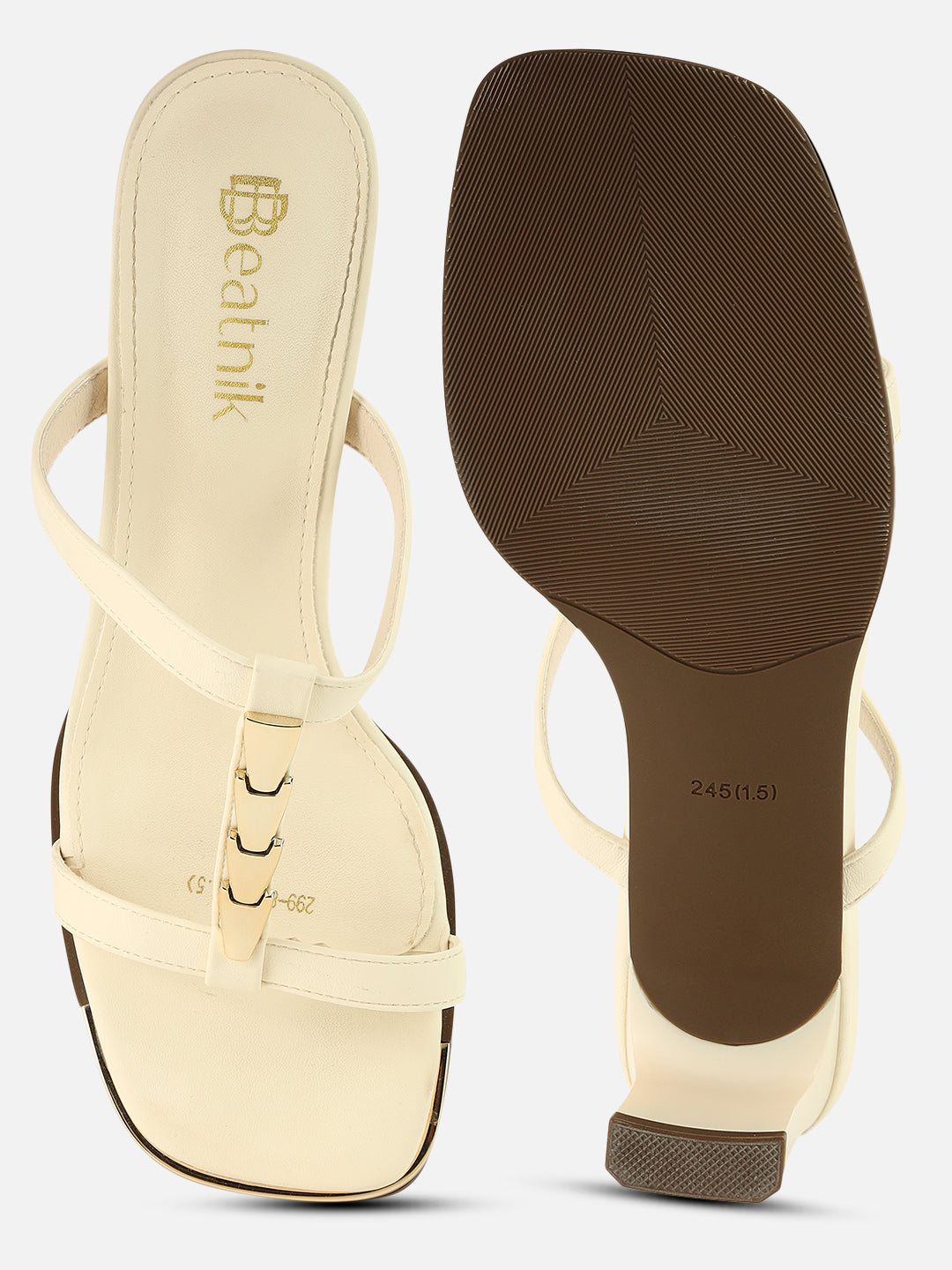 Step Up in Style with Beatnik Embellished White Heels