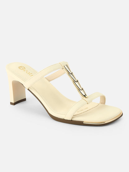 Step Up in Style with Beatnik Embellished White Heels