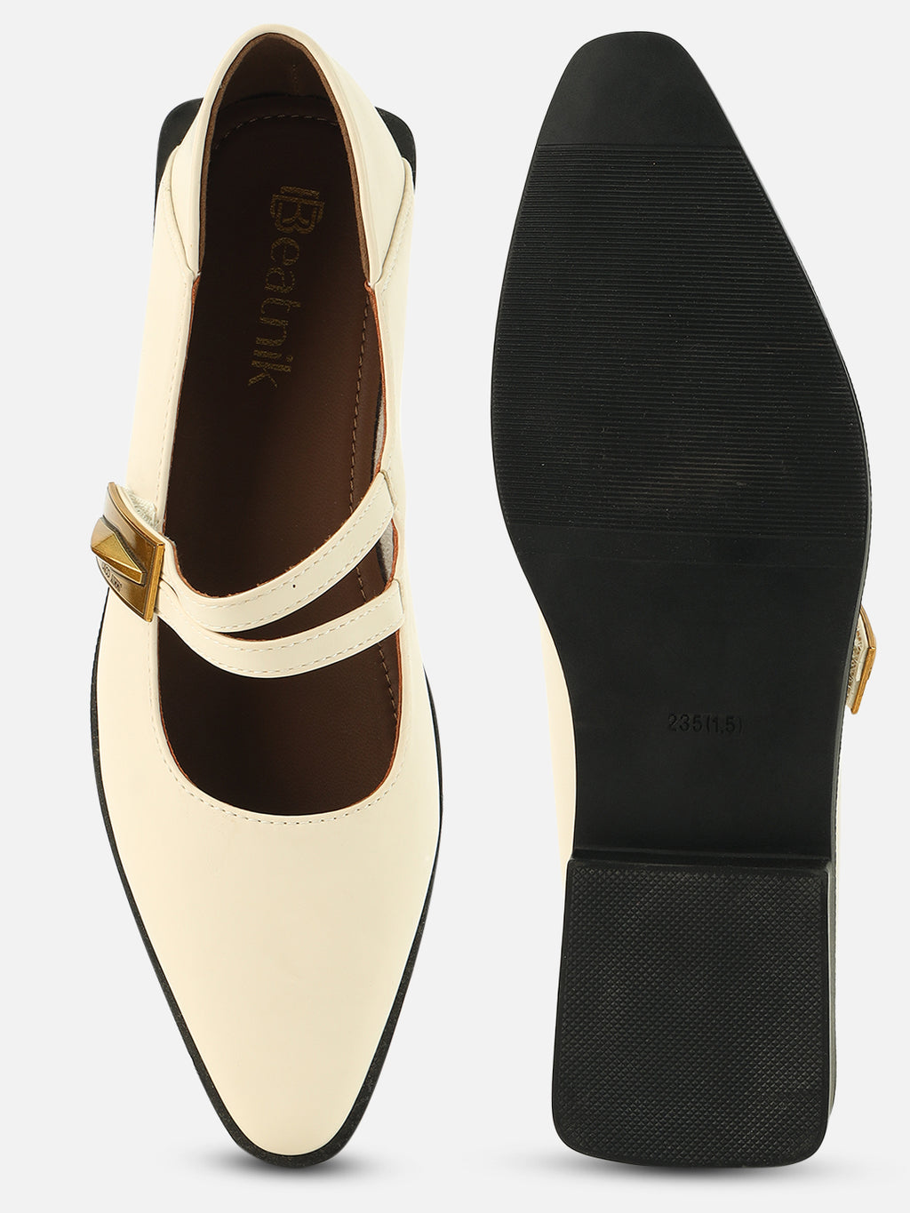 Effortless Elegance: Beatnik Comfort Off White Pumps