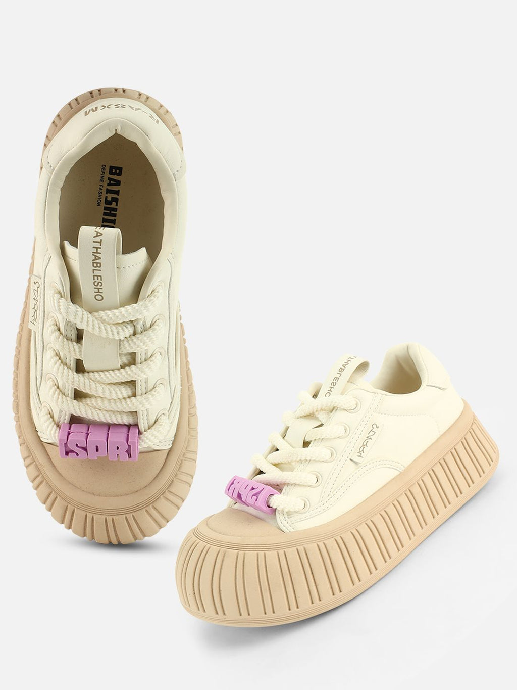 Beatnik Beige Sneakers Shoes