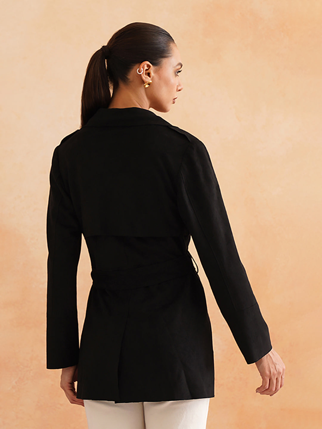 Double Breasted Black Womens Blazers Beatnik