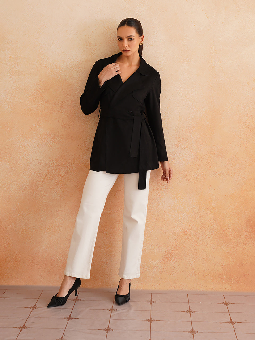 Double Breasted Black Womens Blazers Beatnik