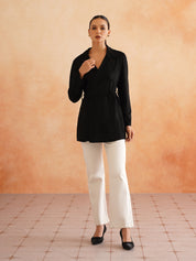 Double Breasted Black Womens Blazers Beatnik