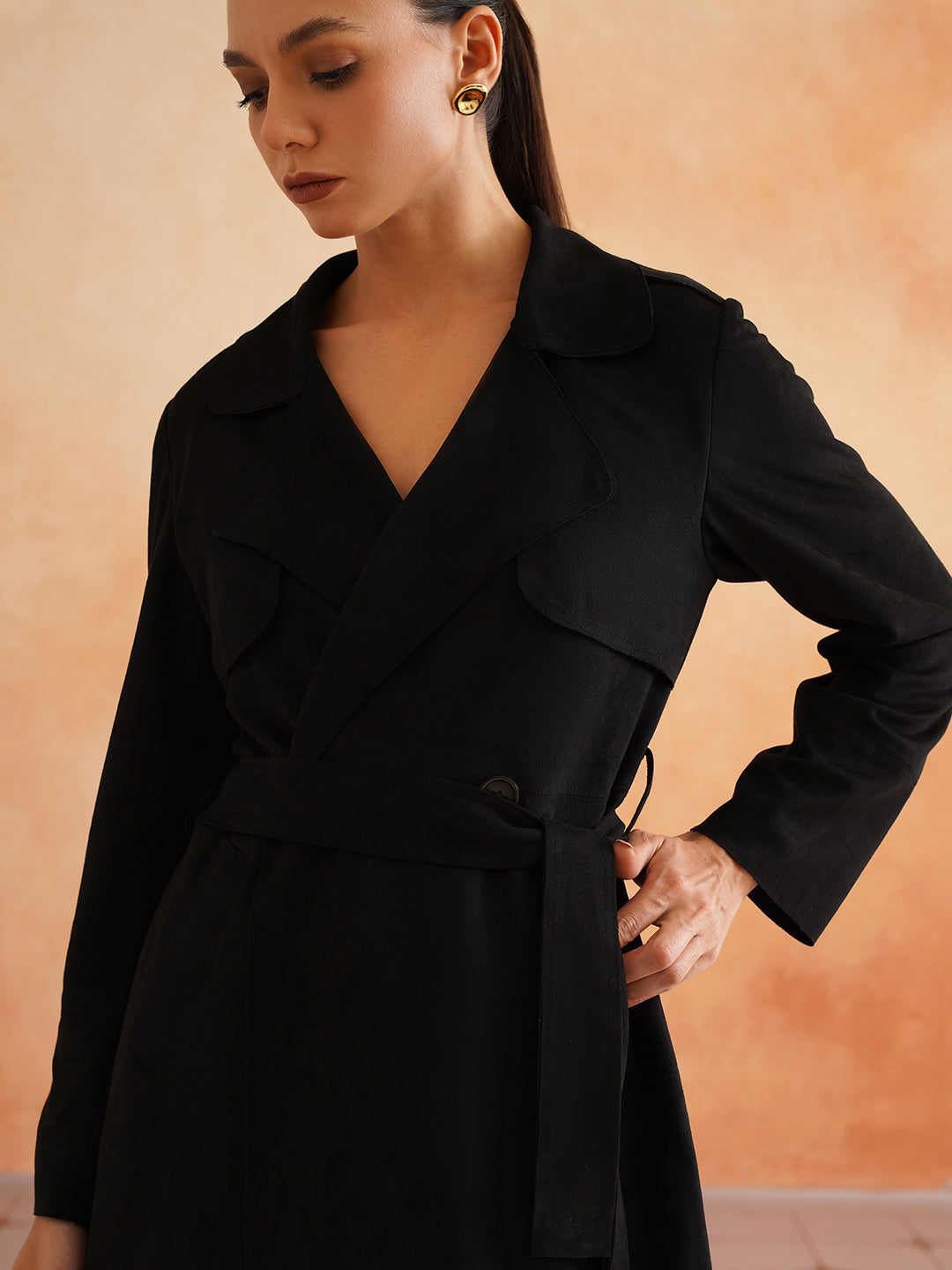Double Breasted Black Womens Blazers Beatnik