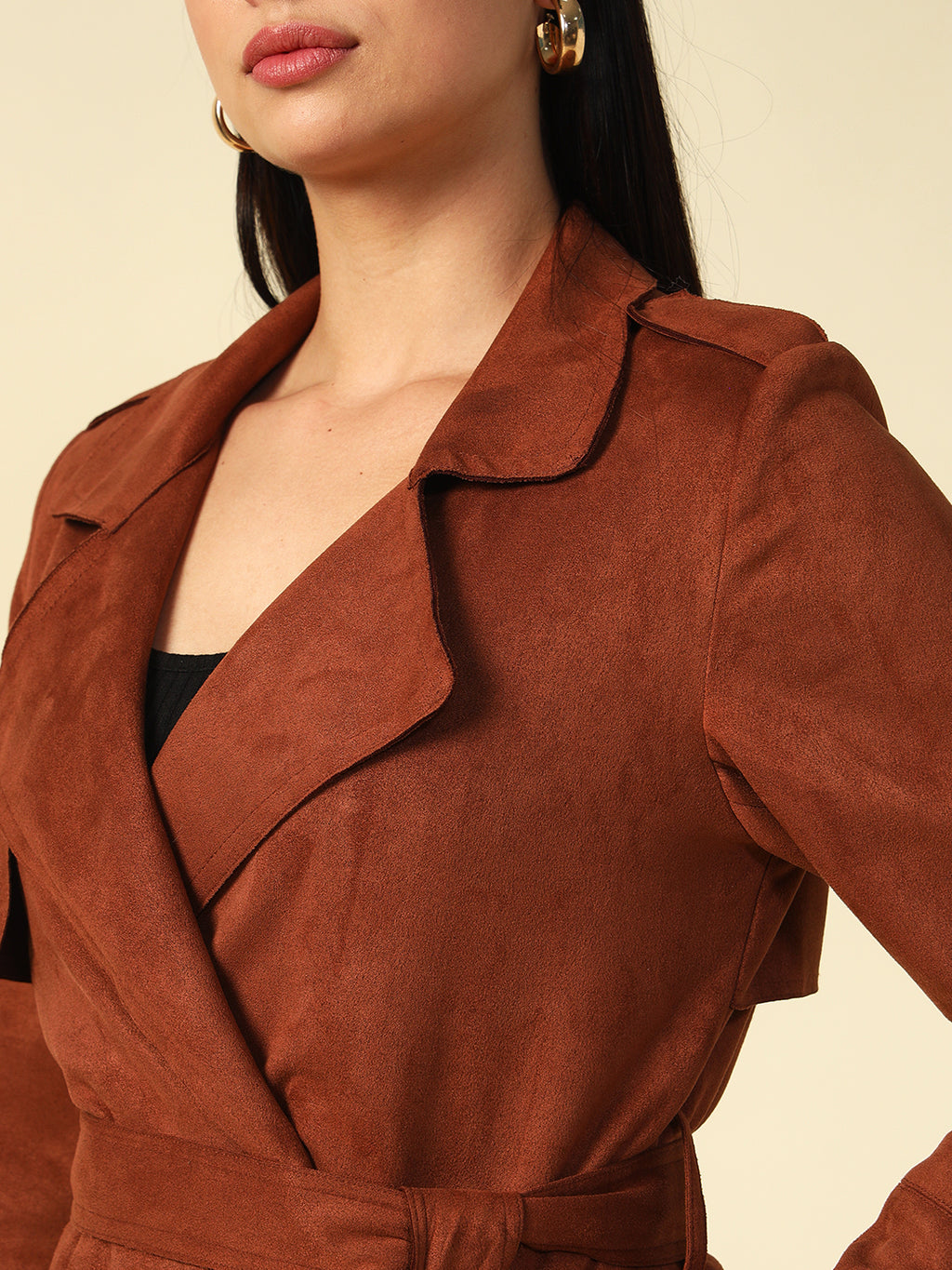 Double Breasted Brown Womens Blazers Beatnik