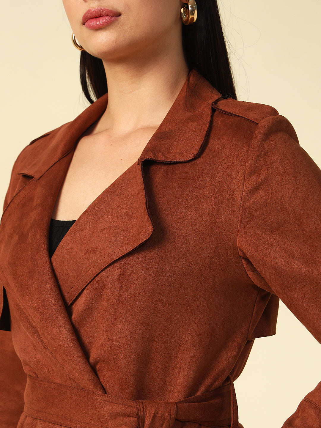 Double Breasted Brown Womens Blazers Beatnik