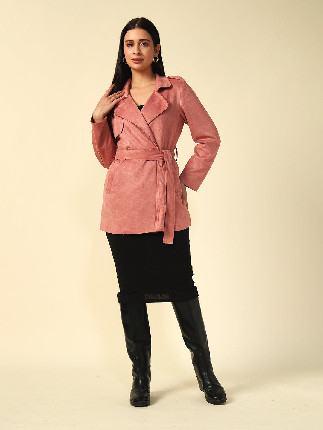 Double Breasted Pink Womens Blazers Beatnik