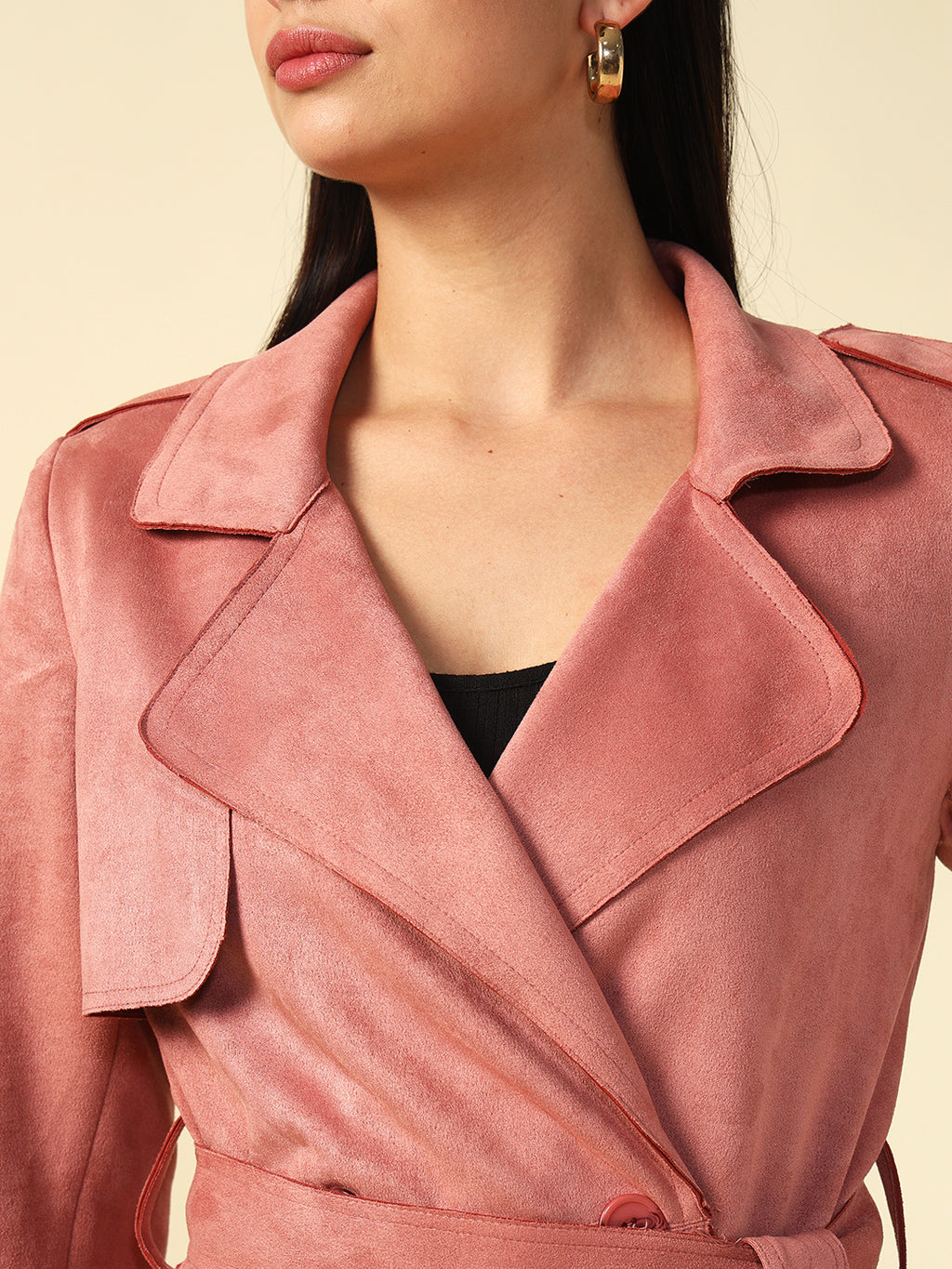 Double Breasted Pink Womens Blazers Beatnik