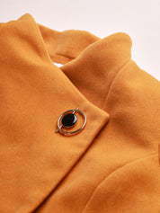 Beatnik Mustard Three Button  Womens Blazers Beatnik India