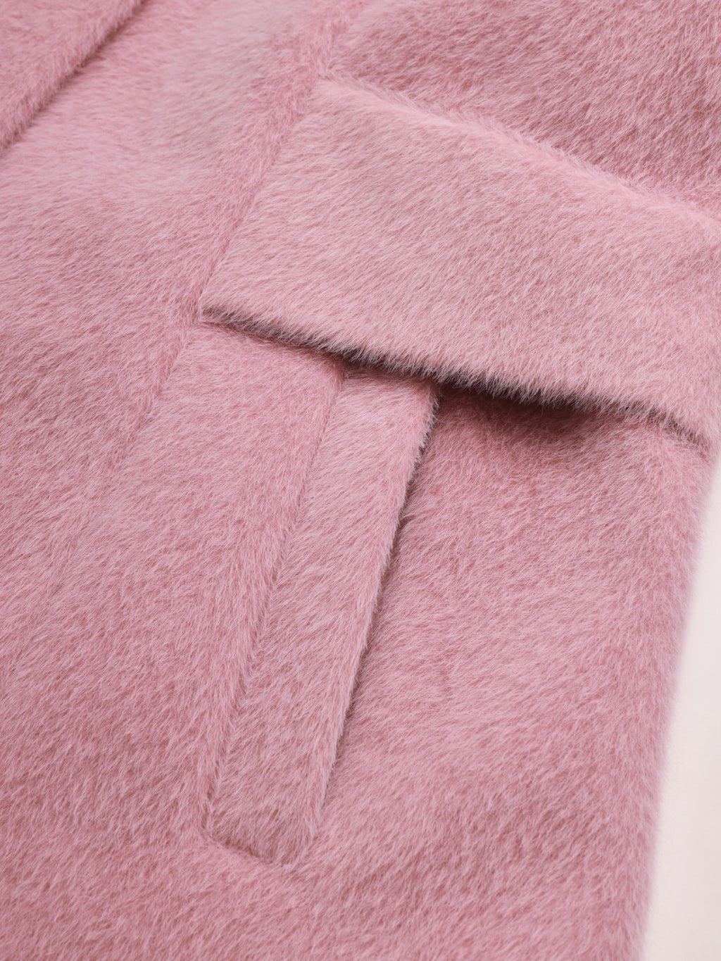 Beatnik Longline Loose Button Light Pink Solid Winter Blazer Beatnik India