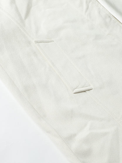 Beatnik Shawl Collar Full Sleeve Off White Front Open Blazer Beatnik India