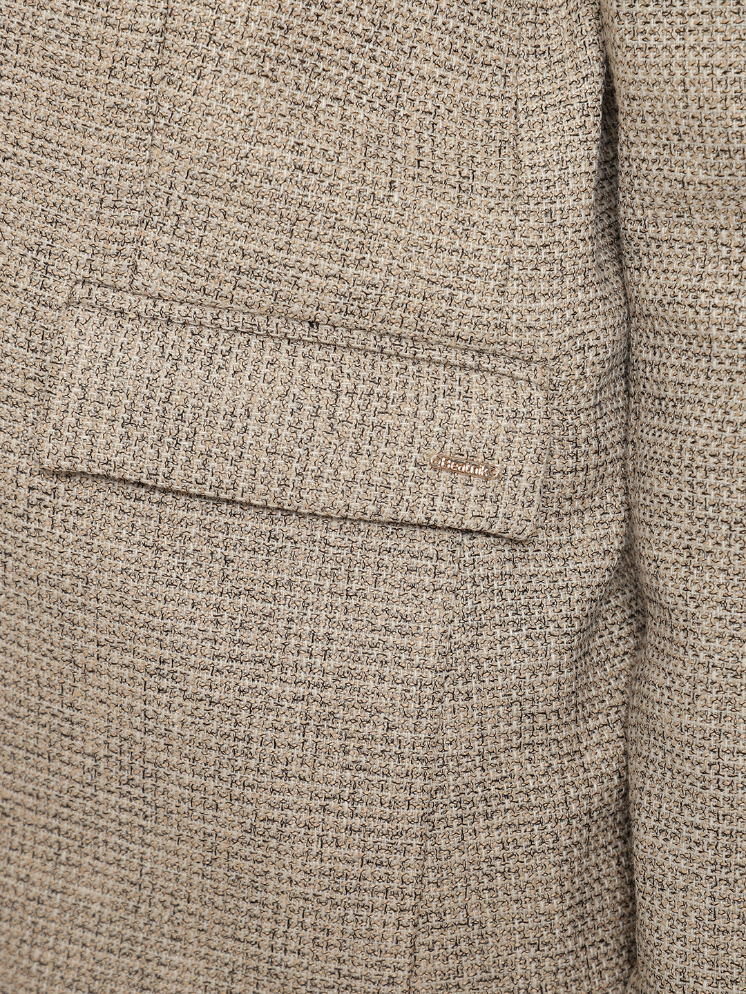 Beatnik Front Open Regular Shawl Collar Womens Beige Blazers Beatnik India