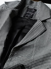 Beatnik Zigzag Long Sleeves Elegant Style Women's Black Blazers Beatnik India