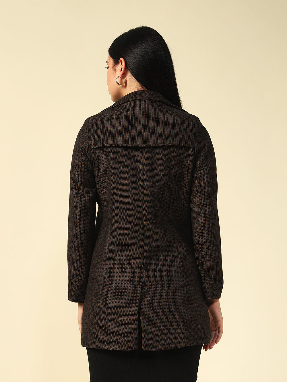 Single Breasted Brown Womens Blazers Beatnik