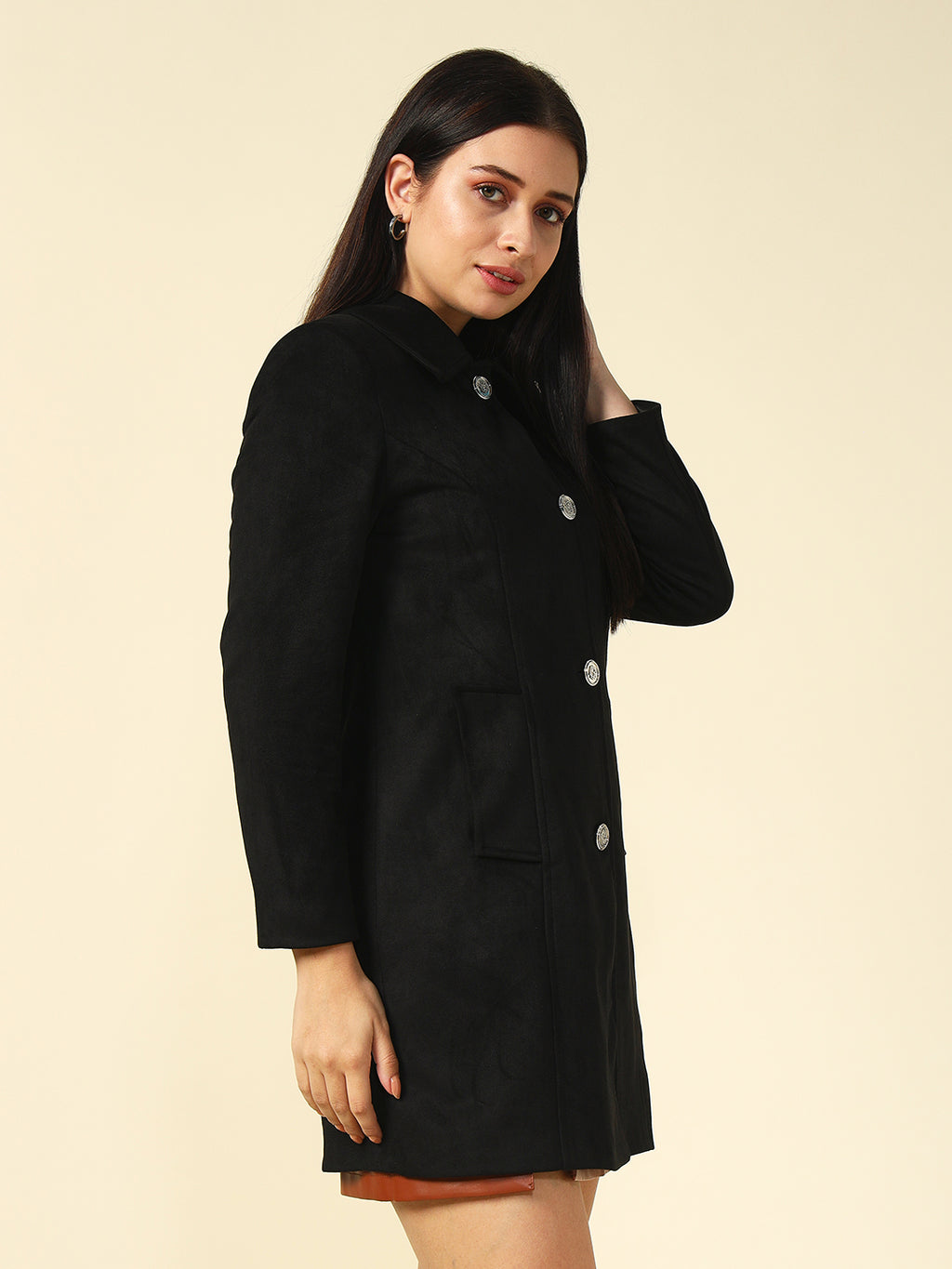 Front Open Black Womens Blazers Beatnik