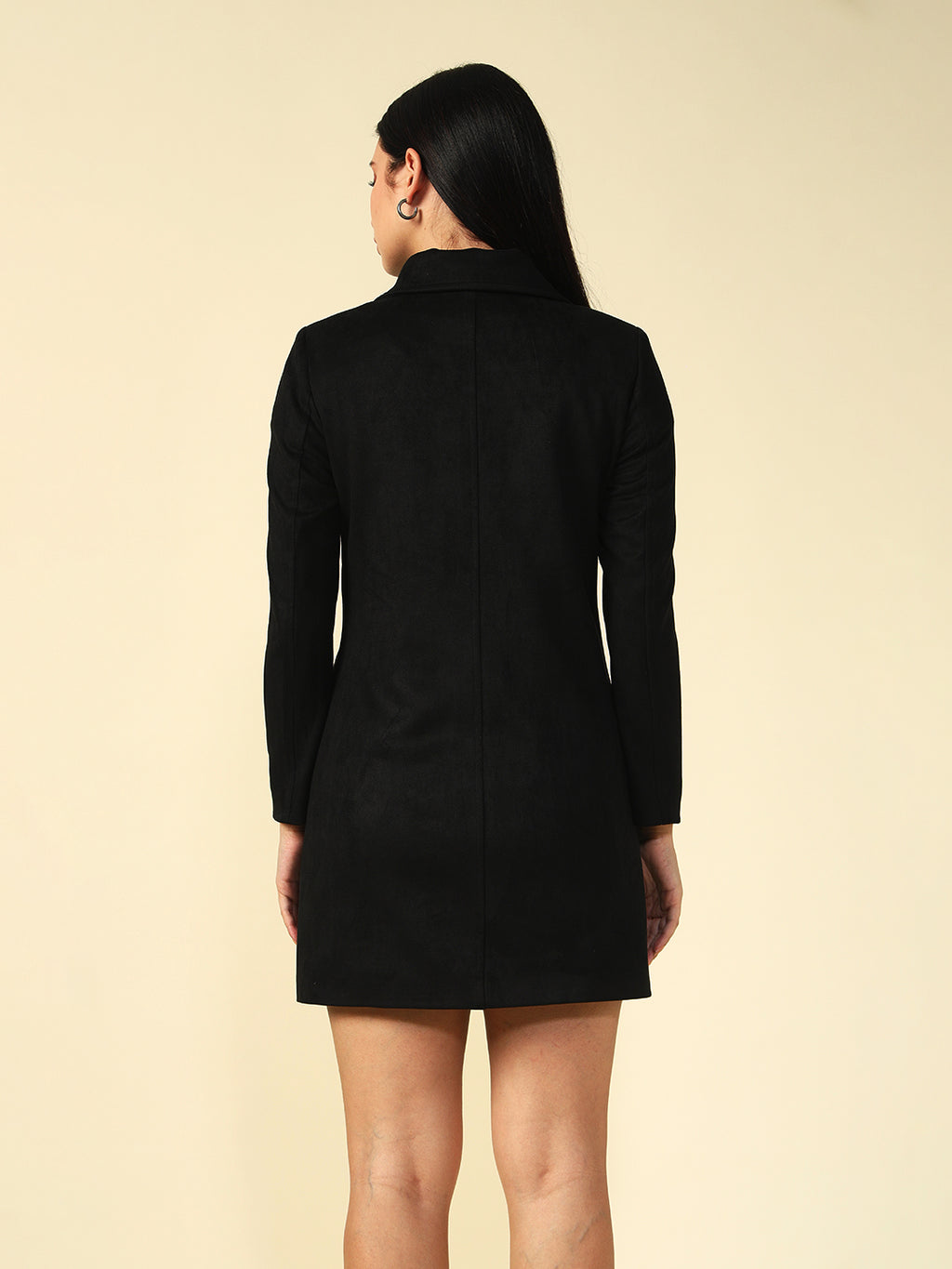 Front Open Black Womens Blazers Beatnik