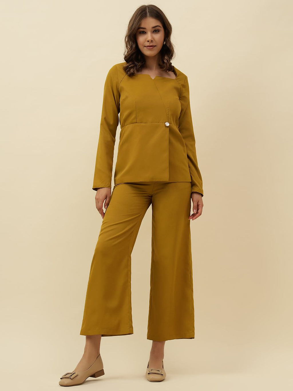 2 Piece Coord Mustard Womens Coords Beatnik