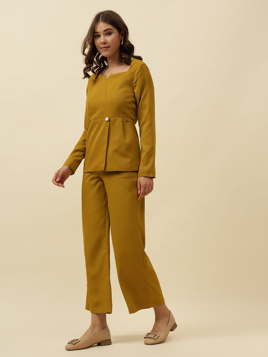 2 Piece Coord Mustard Womens Coords Beatnik