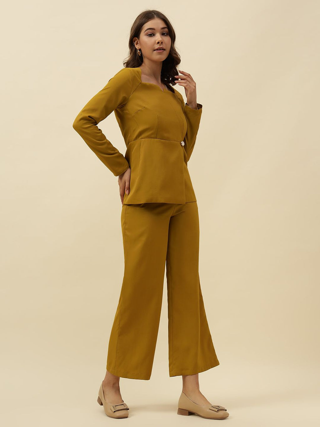 2 Piece Coord Mustard Womens Coords Beatnik
