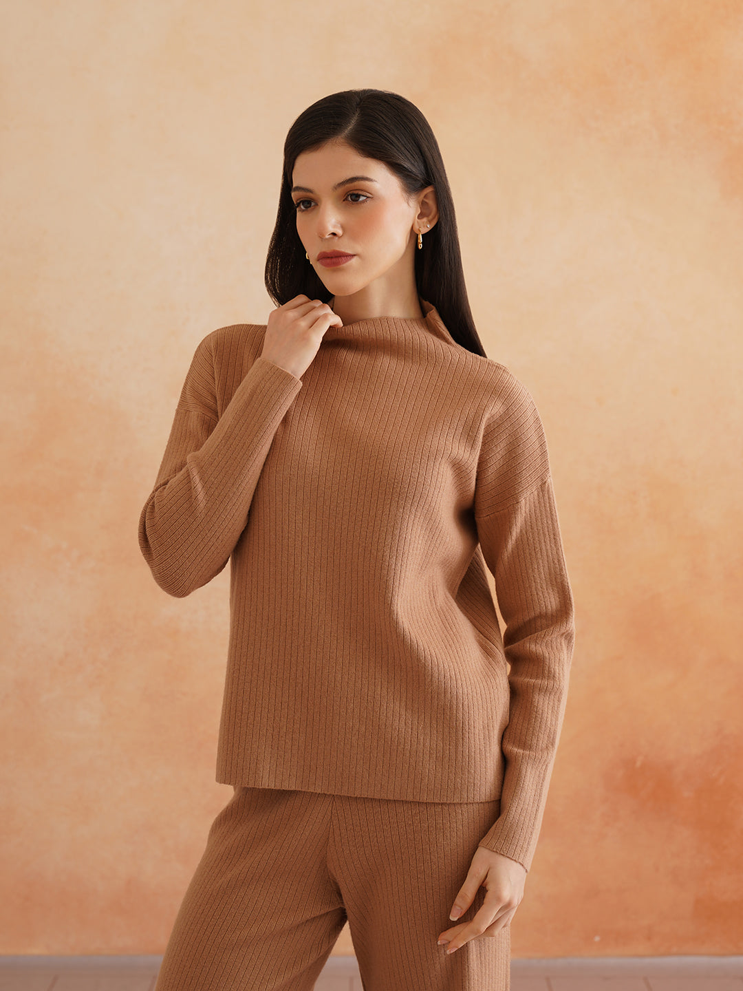 2 Piece Coord Brown Brown Womens Coords Set