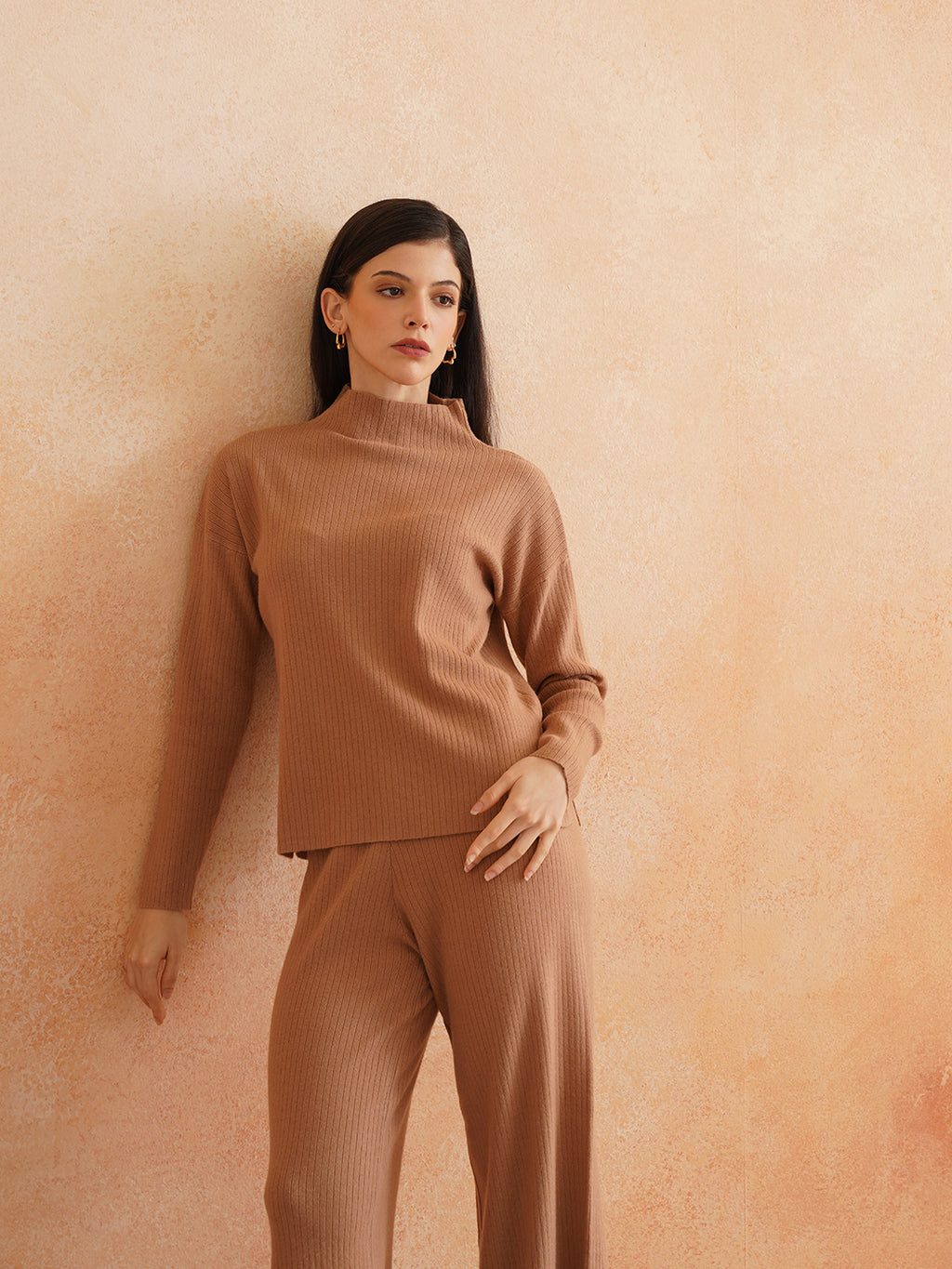 2 Piece Coord Brown Brown Womens Coords Set