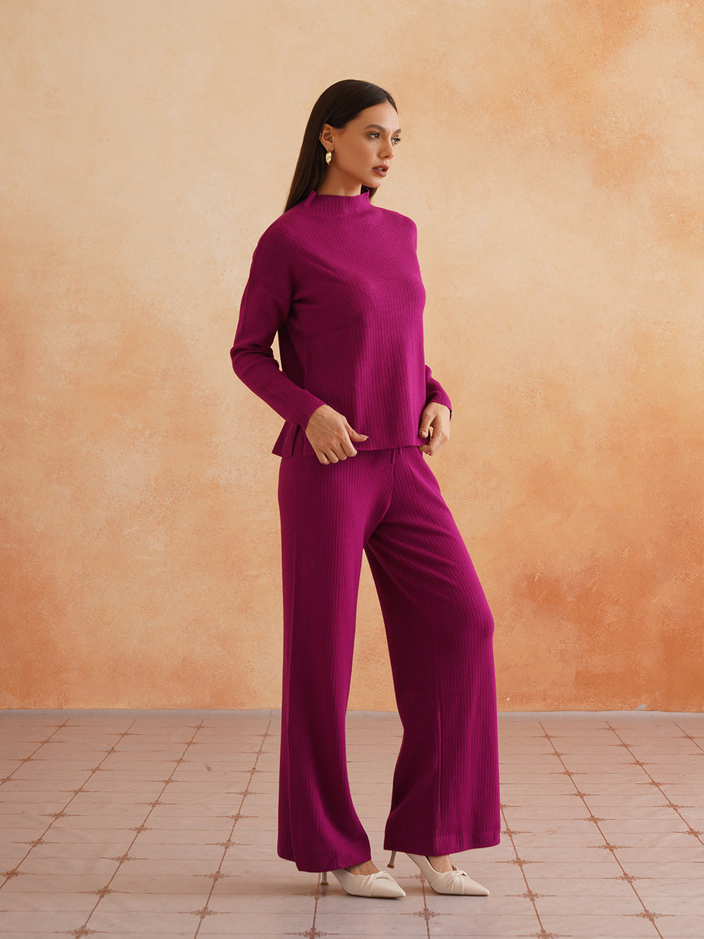 2 Piece Coord Plum Winter Womens Coords