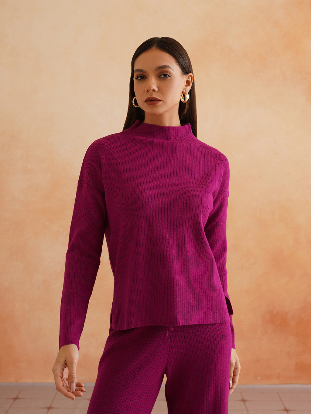 2 Piece Coord Plum Winter Womens Coords