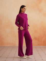 2 Piece Coord Plum Womens Coords Beatnik