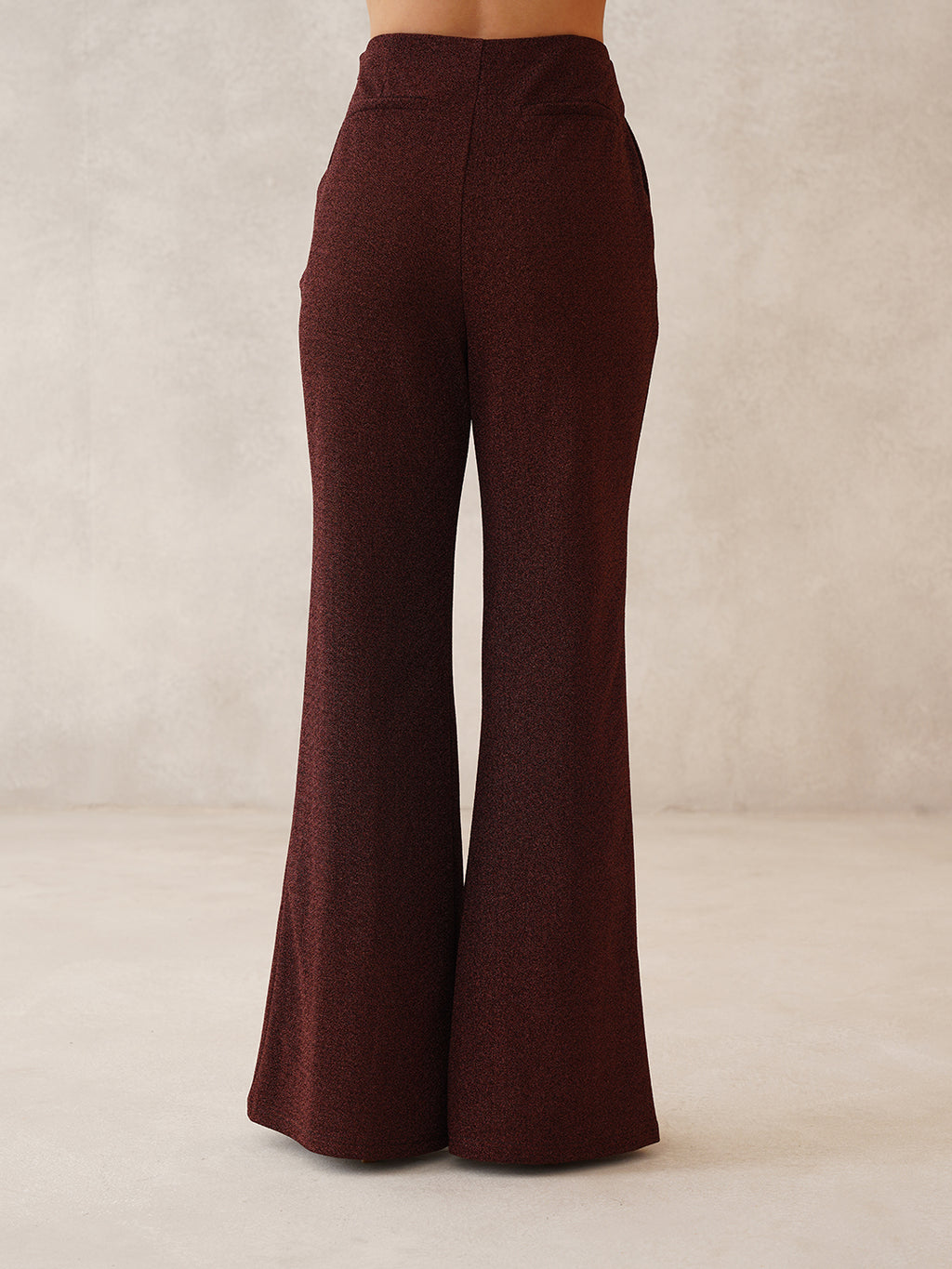 Maroon Cuffed Sleeves 2 Piece Co-ord Set