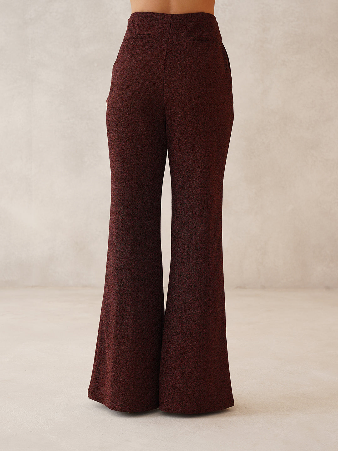 Maroon Cuffed Sleeves 2 Piece Co-ord Set