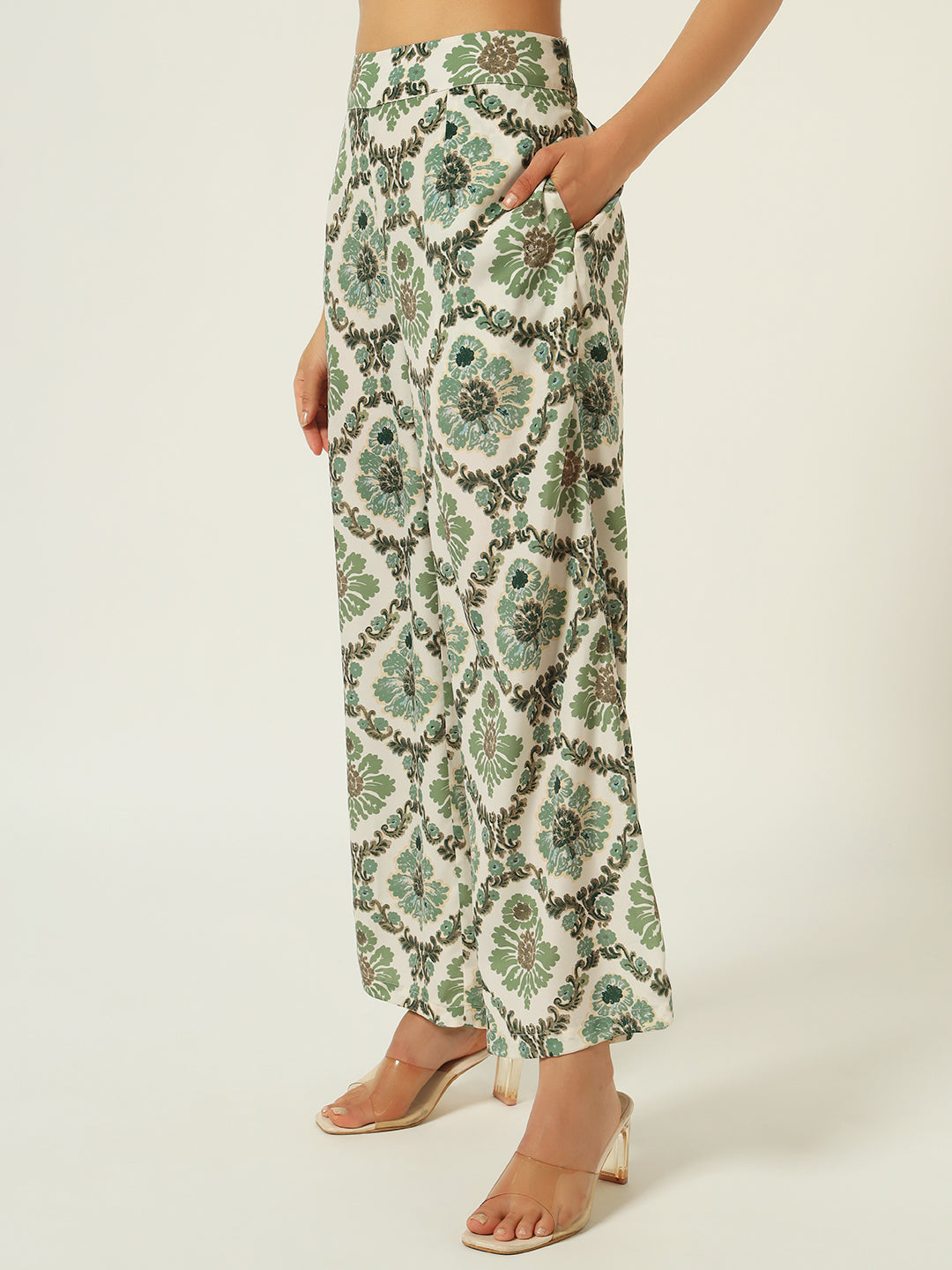 Beatnik Your Go-To Match for Instant Style Green Coord Set
