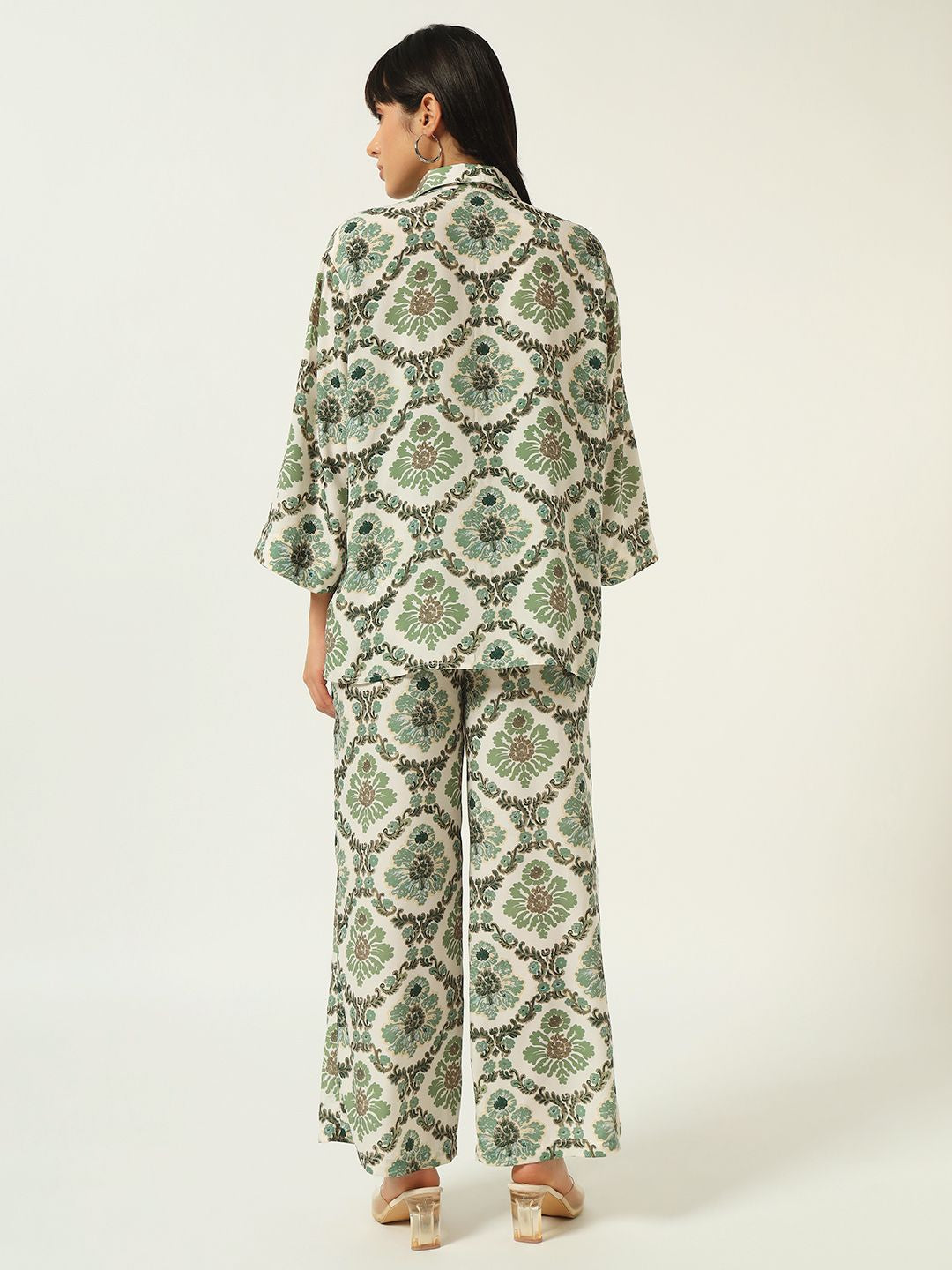 Beatnik Your Go-To Match for Instant Style Green Coord Set