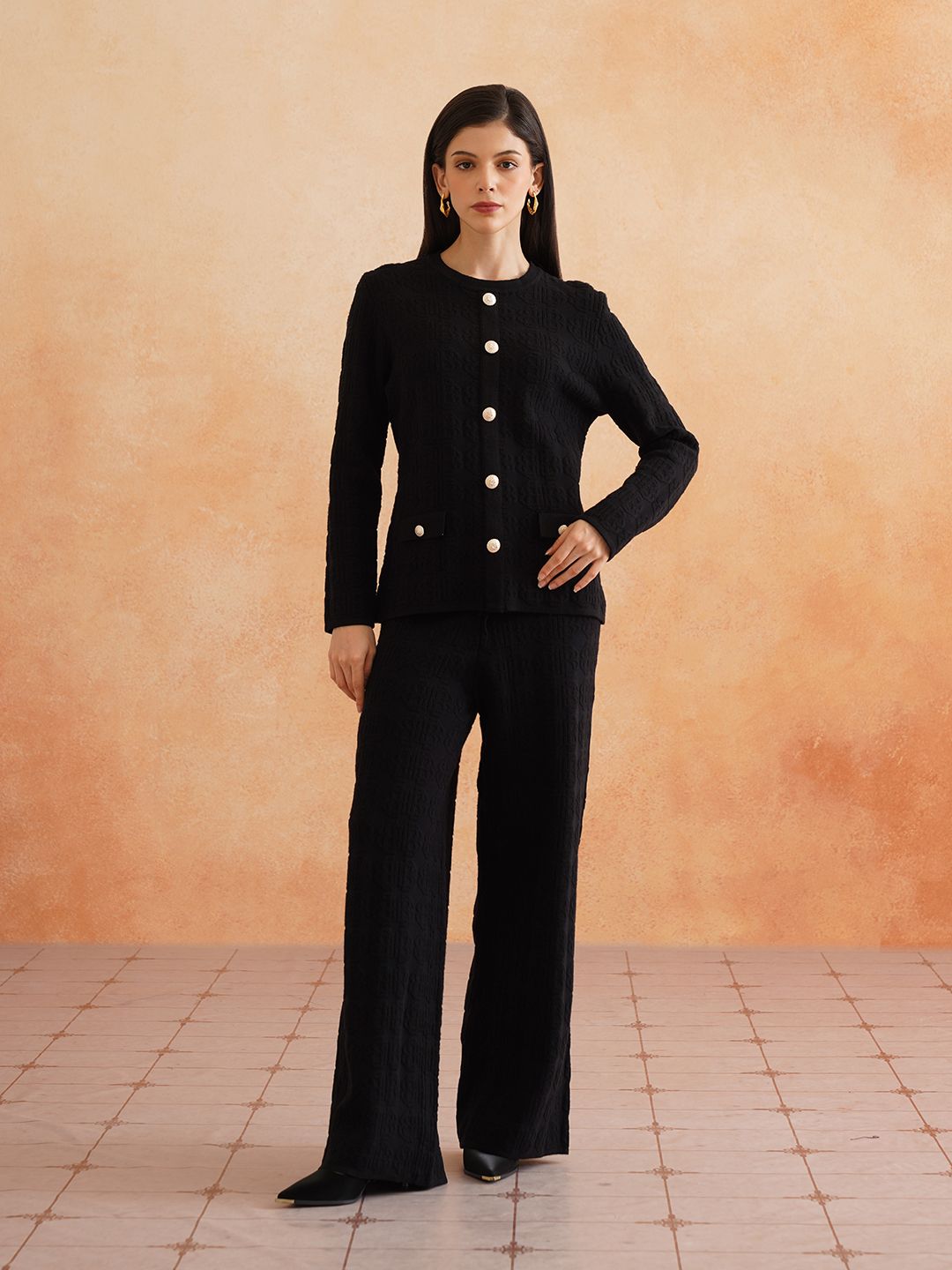 2 Piece Coord Womens Black Coord Set Beatnik