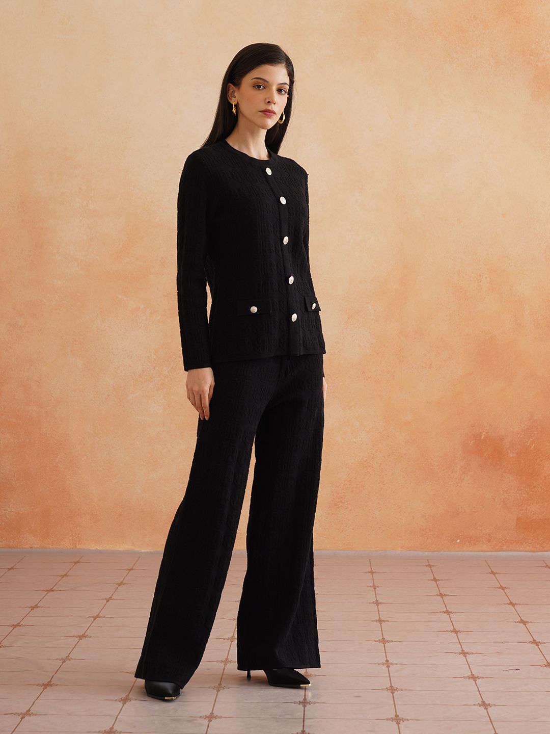 2 Piece Coord Womens Black Coord Set Beatnik