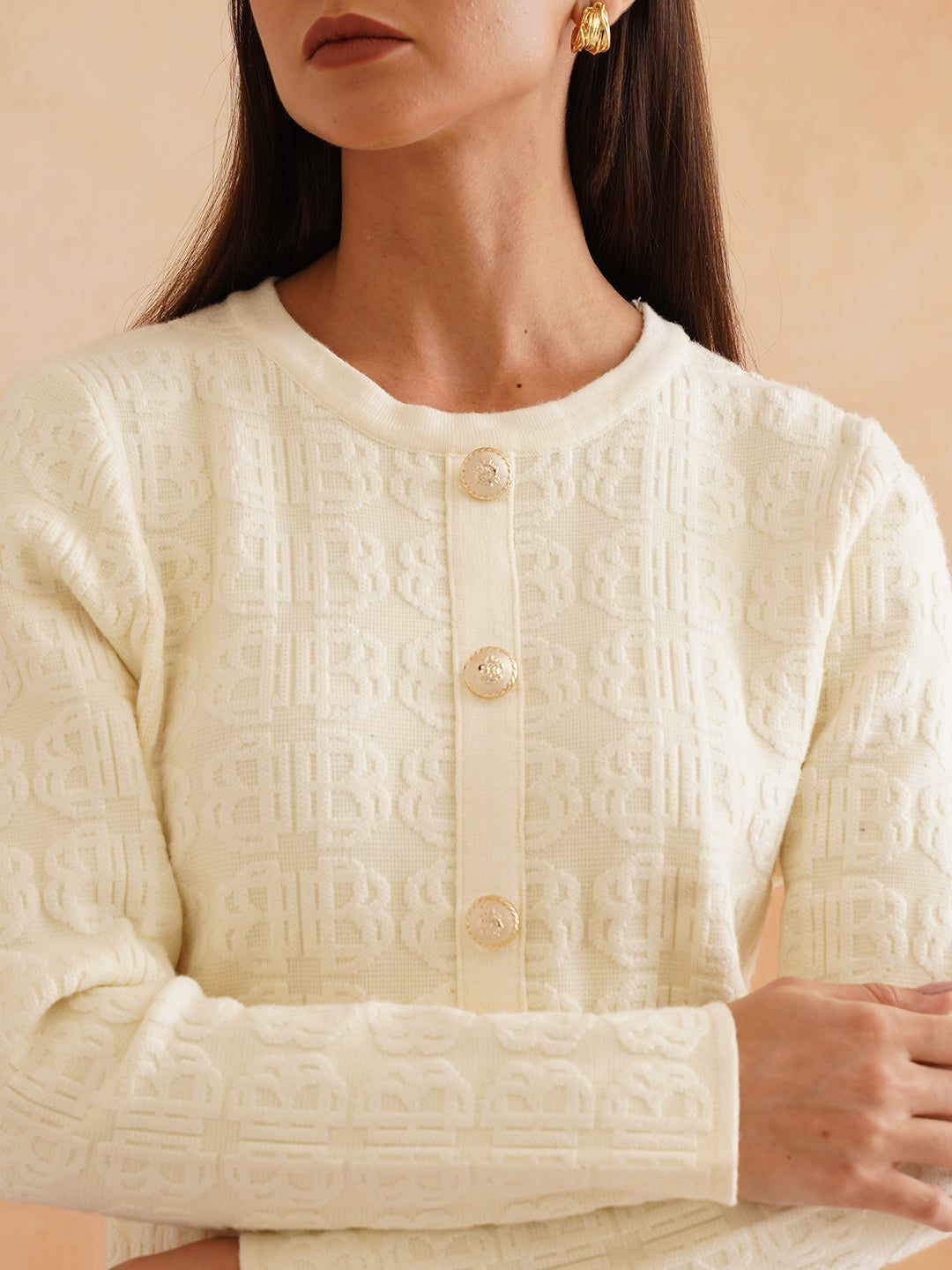 2 Piece Coord Off White Winter Womens Coords