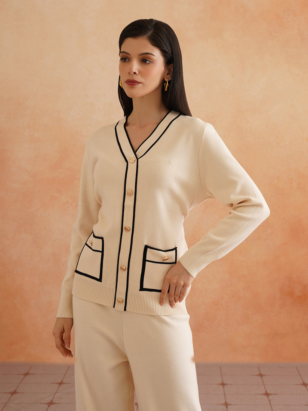 2 Piece Coord Cream Womens Coords