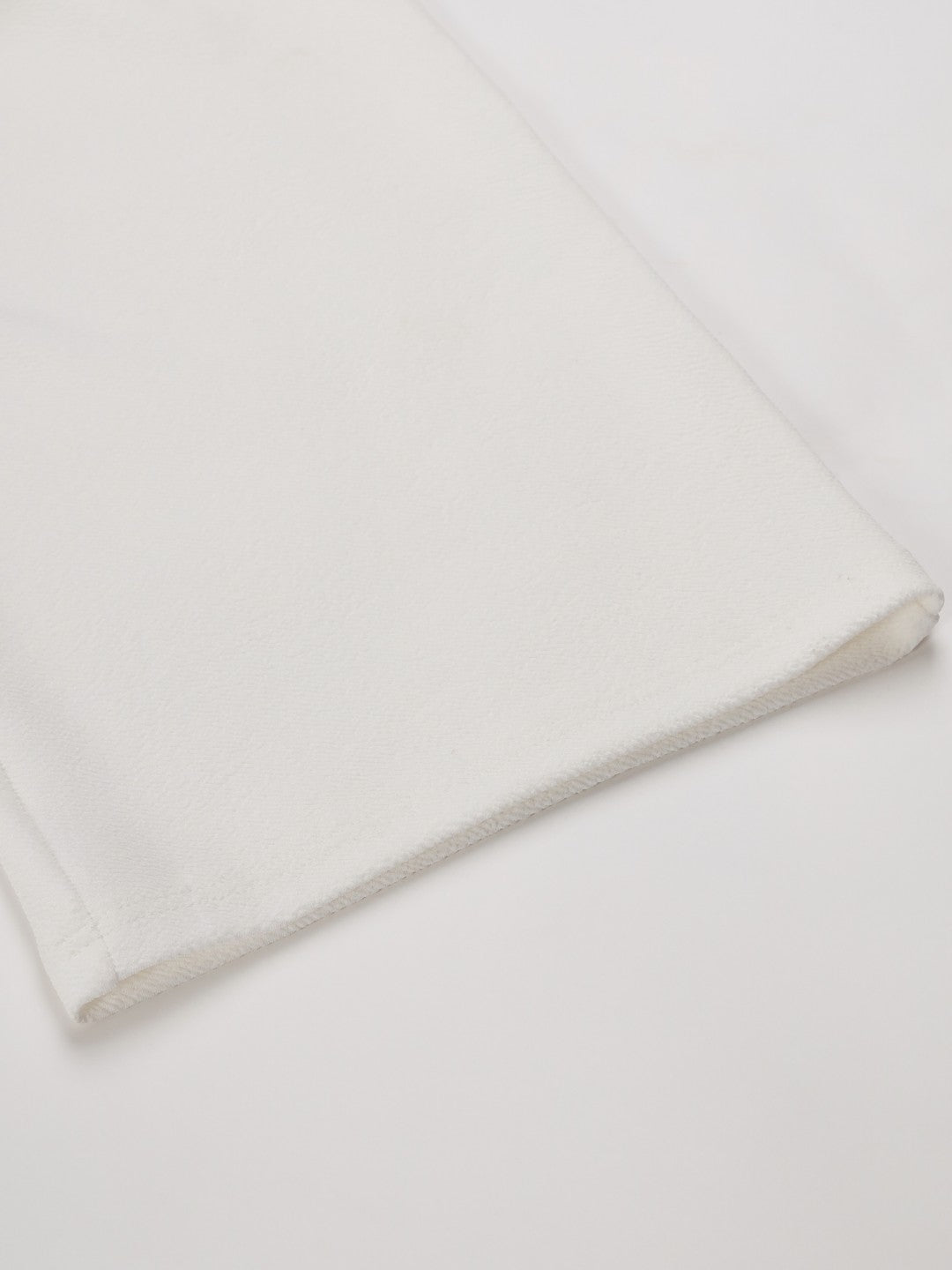 Beatnik Polyester Fitted Half Sleeve Self White Womens Coords Beatnik India