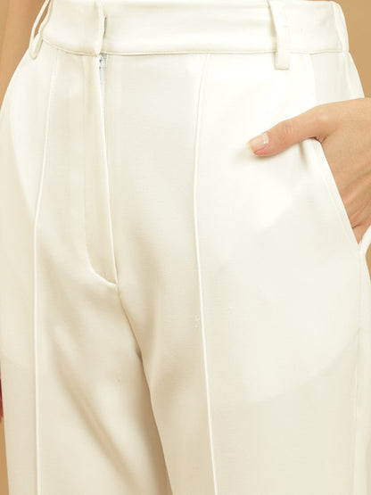 Beatnik Bishop Sleeve White Peplum Coord Beatnik India