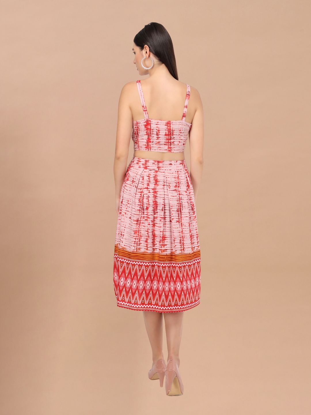 Beatnik Cotton Round Neck Pink Womens Coords Beatnik India