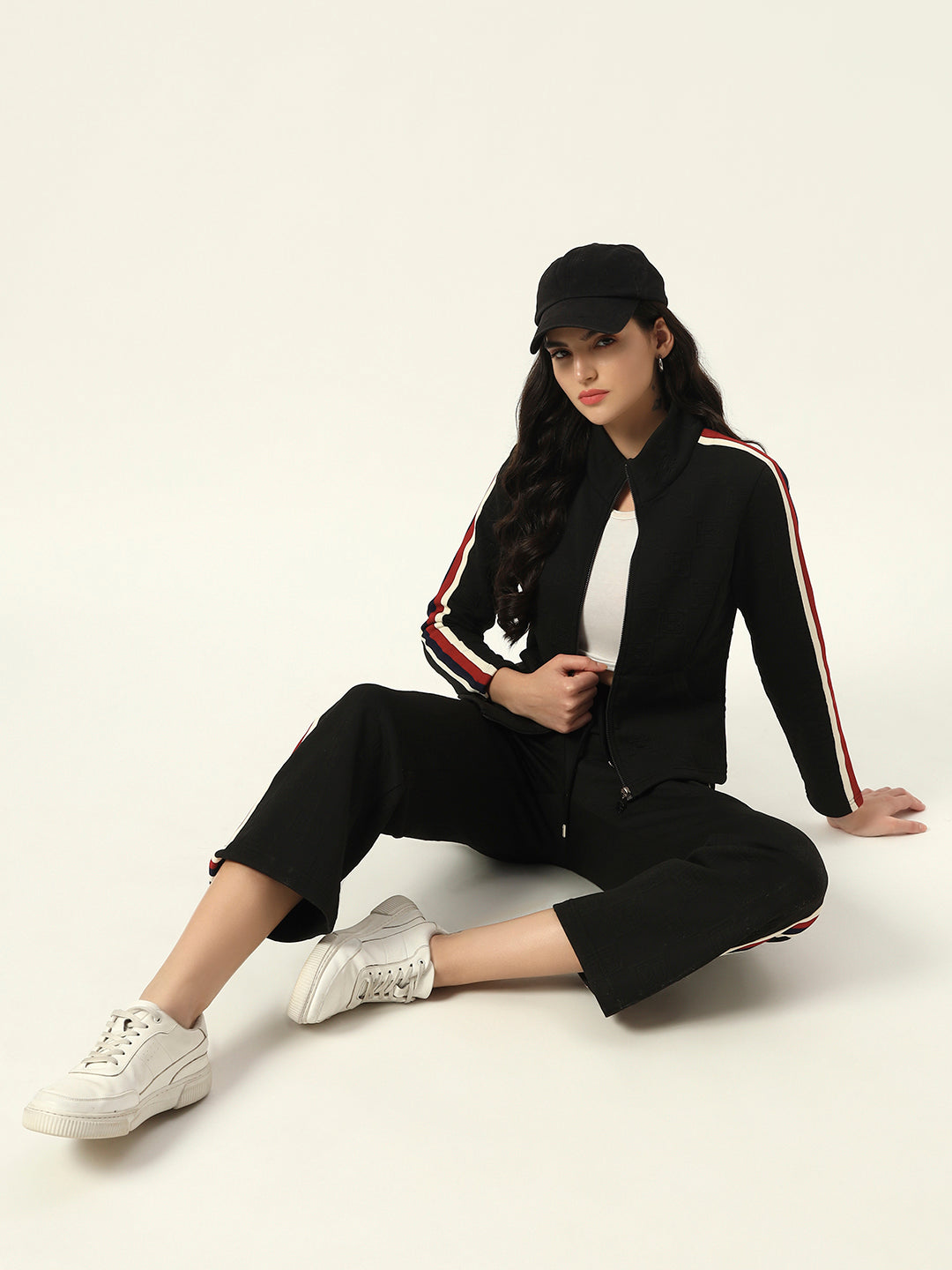 Womens Black 2 Piece Coord Set