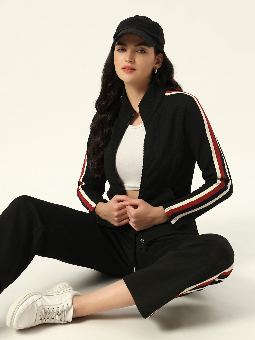 Womens Black 2 Piece Coord Set